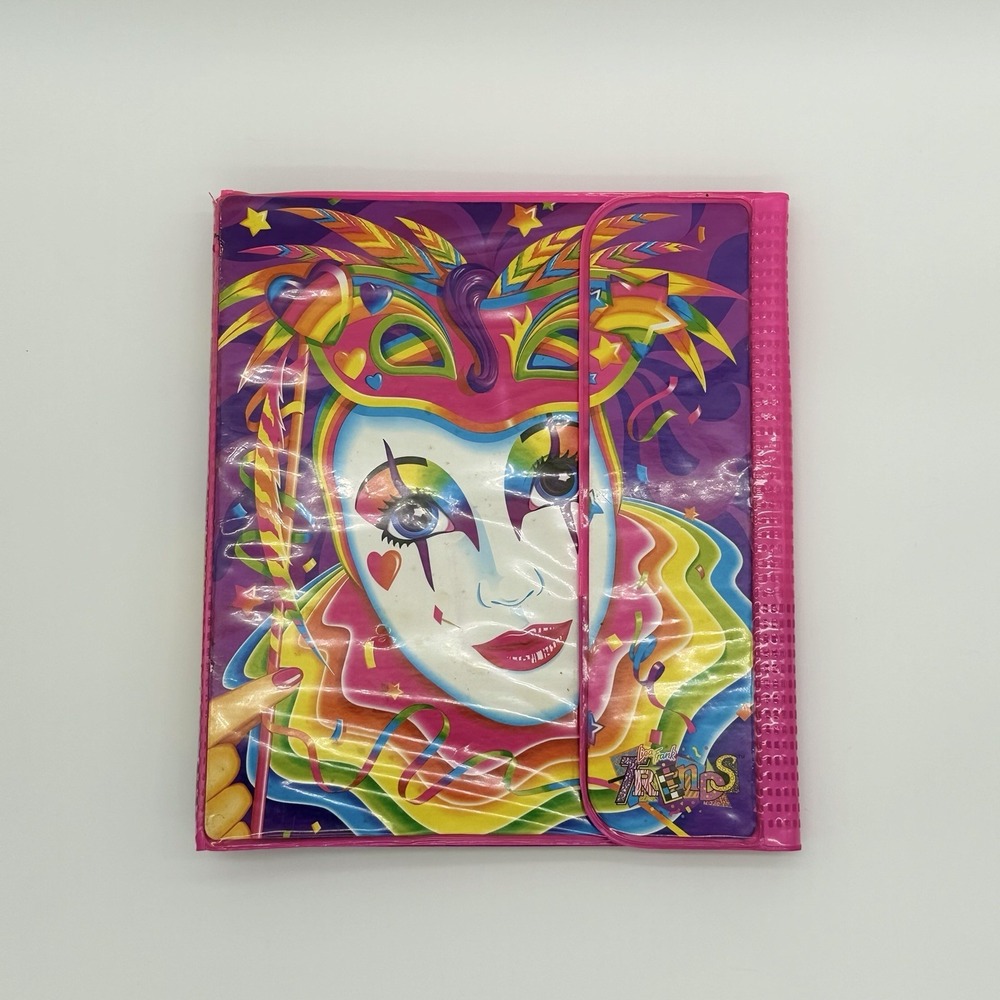 Lisa Frank Vintage Trapper Keeper Binder 2 Folders Koala Hollywood Bear Clown